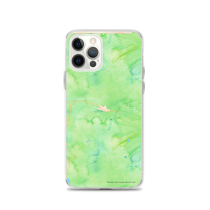 Custom Telluride Colorado Map iPhone 12 Pro Phone Case in Watercolor