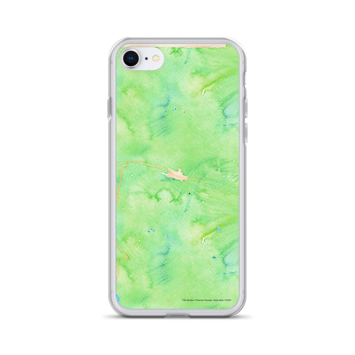 Custom Telluride Colorado Map iPhone SE Phone Case in Watercolor