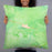 Person holding 22x22 Custom Telluride Colorado Map Throw Pillow in Watercolor
