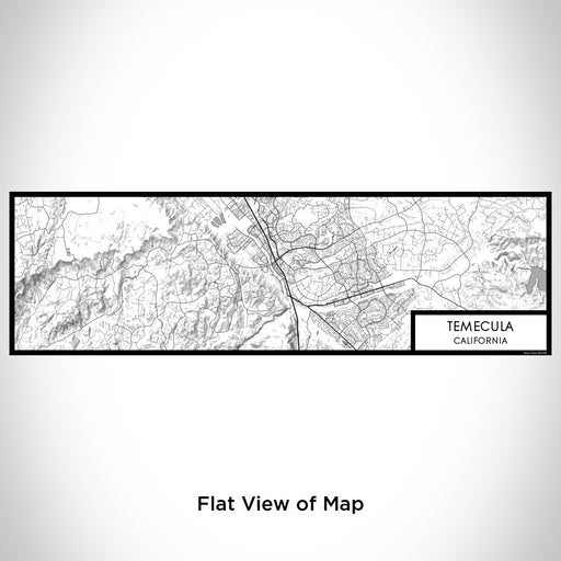 Flat View of Map Custom Temecula California Map Enamel Mug in Classic