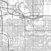 Tempe Arizona Map Print in Classic Style Zoomed In Close Up Showing Details