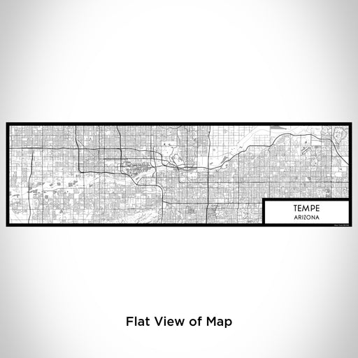 Flat View of Map Custom Tempe Arizona Map Enamel Mug in Classic