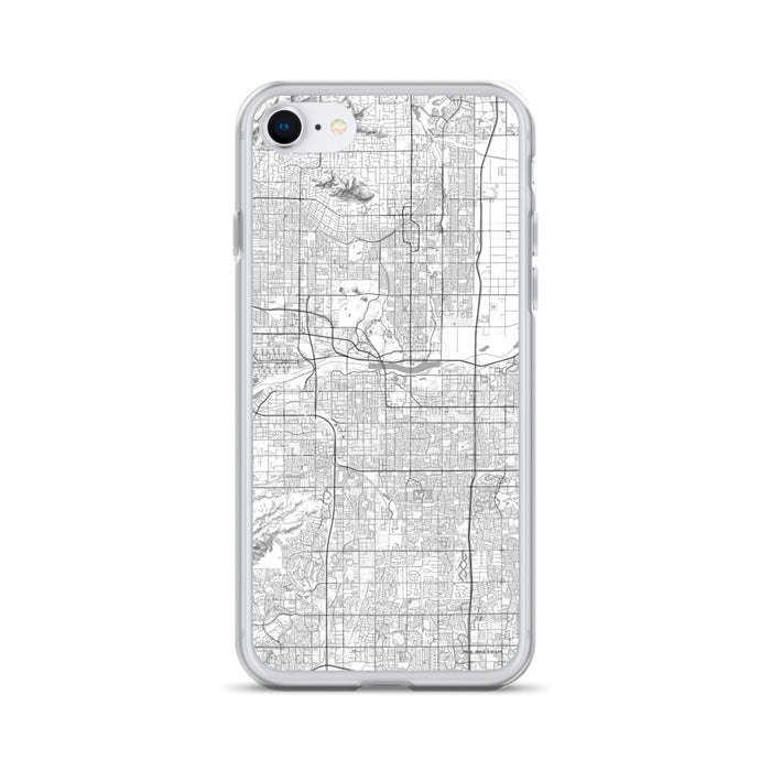 Custom Tempe Arizona Map iPhone SE Phone Case in Classic