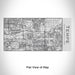 Rendered View of Tempe Arizona Map Engraving on 17oz Stainless Steel Insulated Cola Bottle