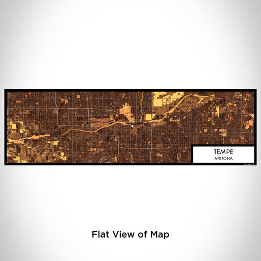 Flat View of Map Custom Tempe Arizona Map Enamel Mug in Ember