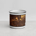 Front View Custom Tempe Arizona Map Enamel Mug in Ember