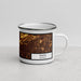 Right View Custom Tempe Arizona Map Enamel Mug in Ember