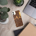 Custom Tempe Arizona Map Phone Case in Ember