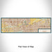 Flat View of Map Custom Tempe Arizona Map Enamel Mug in Woodblock