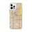 Custom Tempe Arizona Map iPhone 12 Pro Max Phone Case in Woodblock