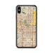 Custom Tempe Arizona Map Phone Case in Woodblock