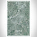 Temple Texas Map Print Portrait Orientation in Afternoon Style With Shaded Background