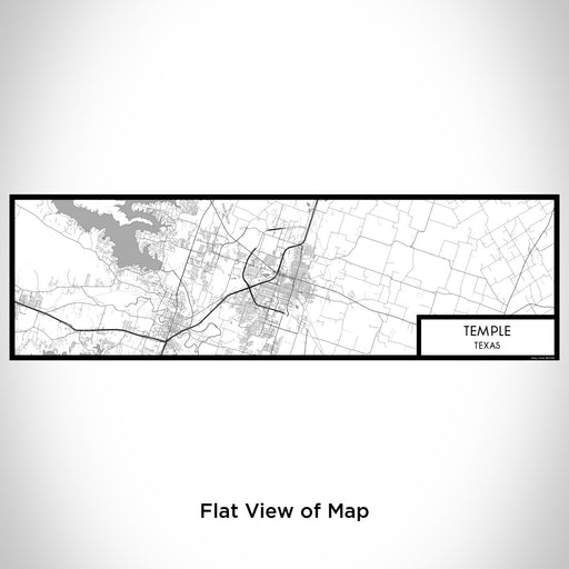 Flat View of Map Custom Temple Texas Map Enamel Mug in Classic