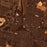 Temple Texas Map Print in Ember Style Zoomed In Close Up Showing Details