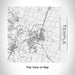 Rendered View of Temple Texas Map Engraving on 17oz Stainless Steel Insulated Tumbler in White