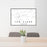 24x36 Ten Sleep Wyoming Map Print Lanscape Orientation in Classic Style Behind 2 Chairs Table and Potted Plant