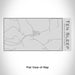 Rendered View of Ten Sleep Wyoming Map Engraving on 17oz Stainless Steel Insulated Cola Bottle