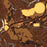 Ten Sleep Wyoming Map Print in Ember Style Zoomed In Close Up Showing Details