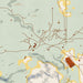 Terlingua Texas Map Print in Woodblock Style Zoomed In Close Up Showing Details