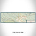 Flat View of Map Custom Terlingua Texas Map Enamel Mug in Woodblock
