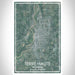 Terre Haute Indiana Map Print Portrait Orientation in Afternoon Style With Shaded Background