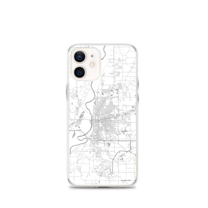 Custom Terre Haute Indiana Map iPhone 12 mini Phone Case in Classic