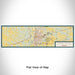 Flat View of Map Custom Terre Haute Indiana Map Enamel Mug in Woodblock