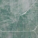 Texarkana Texas Map Print in Afternoon Style Zoomed In Close Up Showing Details