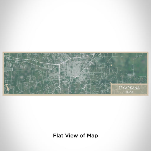 Flat View of Map Custom Texarkana Texas Map Enamel Mug in Afternoon