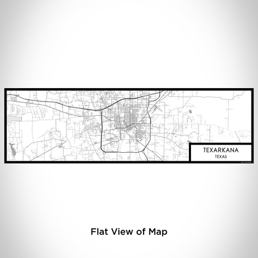 Flat View of Map Custom Texarkana Texas Map Enamel Mug in Classic
