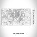 Rendered View of Texarkana Texas Map Engraving on 17oz Stainless Steel Insulated Cola Bottle in White