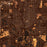 Texarkana Texas Map Print in Ember Style Zoomed In Close Up Showing Details