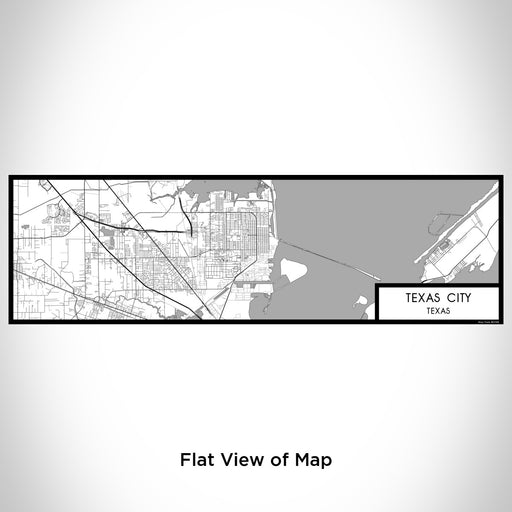 Flat View of Map Custom Texas City Texas Map Enamel Mug in Classic