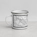 Left View Custom Texas City Texas Map Enamel Mug in Classic