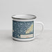 Right View Custom Texas City Texas Map Enamel Mug in Woodblock