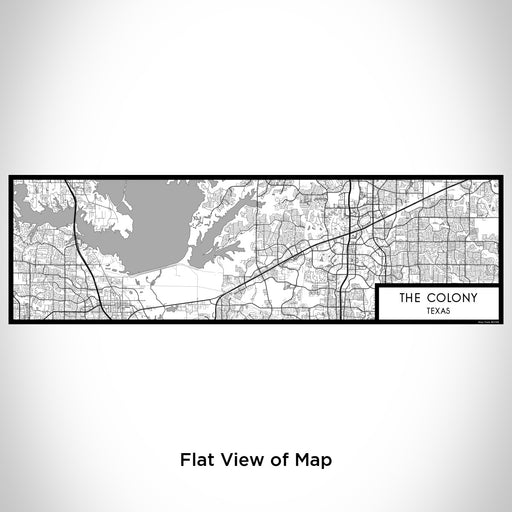 Flat View of Map Custom The Colony Texas Map Enamel Mug in Classic