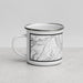 Left View Custom The Dalles Oregon Map Enamel Mug in Classic