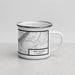 Right View Custom The Dalles Oregon Map Enamel Mug in Classic