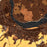 The Dalles Oregon Map Print in Ember Style Zoomed In Close Up Showing Details