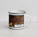 Right View Custom The Dalles Oregon Map Enamel Mug in Ember