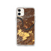 Custom The Dalles Oregon Map Phone Case in Ember