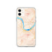 Custom The Dalles Oregon Map Phone Case in Watercolor