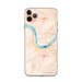 Custom The Dalles Oregon Map Phone Case in Watercolor