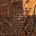 Thermopolis Wyoming Map Print in Ember Style Zoomed In Close Up Showing Details