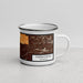 Right View Custom Thermopolis Wyoming Map Enamel Mug in Ember