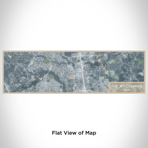 Flat View of Map Custom The Woodlands Texas Map Enamel Mug in Afternoon