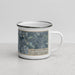 Right View Custom The Woodlands Texas Map Enamel Mug in Afternoon