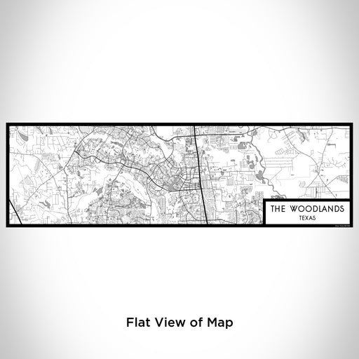 Flat View of Map Custom The Woodlands Texas Map Enamel Mug in Classic