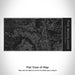 Rendered View of The Woodlands Texas Map Engraving on 17oz Stainless Steel Insulated Cola Bottle in Black