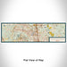 Flat View of Map Custom The Woodlands Texas Map Enamel Mug in Woodblock